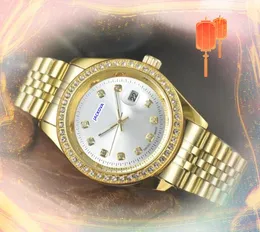 Trend aziendale Orologi in acciaio inossidabile Highend inossidabile Uomini Donne Cronografo Cronto cronometro Data del Calendario Europeo Diamanti Europeo Diatch Owatch Dendi da polso