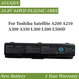 배터리 PA3534U1BRS 10.8V 44WH 노트북 배터리 Toshiba 위성 A200 A210 A300 A350 L300 L500D PA3533U PA3534U PA3535U1BAS