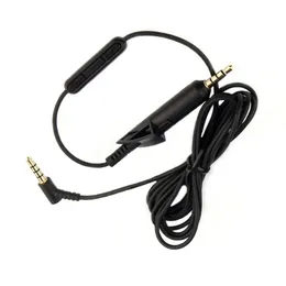 Przedłużacza przedłużacza kabla audio dla Bose QC15 QC2 Słuchawki do anulowania szumu w linii zdalnej i mikrofonu