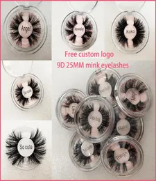 Novos cílios de vison 9d maquiagem olho parmel cílios falsos cílios falsos naturais grossos de 25 mm Ferramentas de beleza de beleza de extensão 16 styl3703981