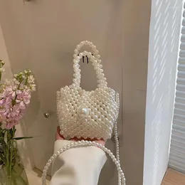 Abendtaschen Mädchen Mini Eimer Tasche Perle gewebt