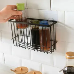 Kök förvaring gratis rack stans smidande järn hushåll hylla badrum arrangör av rangement köket