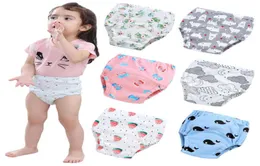 4pcslot baby pannolini riutilizzabili mutandine di cotone pantaloni di allenamento neonato cortometraggi per neonati boy ragazza panoramiche di stoffa lavabile H08302633999