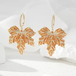 Dangle Earrings Senyu Luxury Drop Earring for Wedding Jewelry Pave Full Cubic Zirconia光沢のあるドバイブライダルギフト