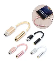 E-EDC USB Type C till 3,5 hörluradapter Typ-C till 3,5 mm hörlurar AUX O-kabelomvandlare för Xiaomi 6 Letv Le 25833931