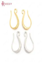 3 color can picked 12PCS 9x15MM 24K Gold Color Plated Brass Earrings Hooks High Quality Diy Jewelry Accessories2055306