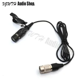 Microfones Profissão de condensador hipercardióide unidirecional Lavalier Lapel CliPon Microfone para Audio Technica sem fio Hirose 4 pinos