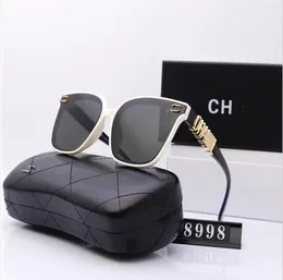 Canale lussuoso designer occhiali da sole maschi donne occhiali da sole goggle adumbrale uv400 occhiali classici vani declino oscuro occhiali da sole con scatola con scatola