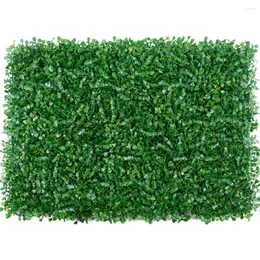 Dekorative Blumen künstliche Pflanzenwände Laub Hecke Grasmatte Grüntafeln Zaun 40x60 cm Blume DIY Garten Yard Wand Dekore