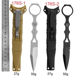 7Models 173/176 SOCP Fixat Blade Tactical Knife 440C Steel Portable Tools Outdoor Camp Survival Hunt Fishing Knives 173BK/176BK/176SBK