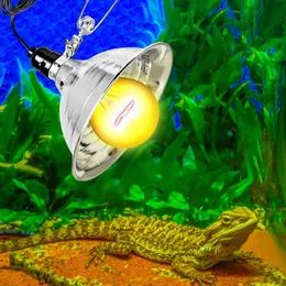 300W Reptile Heating Lamp Socket - Ceramic UVA/UVB Bulb Holder For Lizards & Turtles