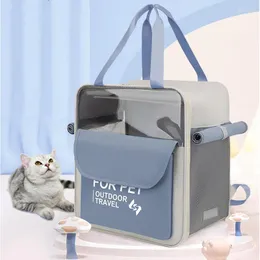 حاملات Cat Pet Carrier Backpack Outdoor Travel Forable Double Counter Bag for Dogs Small Cats Cats تحمل