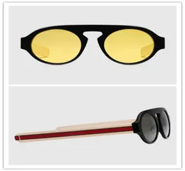 Moda Tasarım Güneş Gözlüğü 2156 Retor Yuvarlak Çerçeve Renkli UV 400 Lens Pop Yaz Koruma Gözlük Men9578492