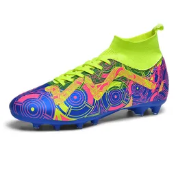 Giovani Kids High Top Football Boots Ag TF Soccer Clettes Women's Men's Anti Slip Training Shoes Nuovo stile