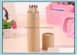 Målning Pennar Skrivande levererar Office School Business IndustrialColored Lead Color Ding Pencil Wood Color Pen Set of 12 Colour4469595