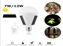 充電式LED電球E27ソーラーランプ7W 12W 85V265V屋外緊急電池旅行釣りキャンプLight4117952