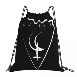Symbol plecaków plecaków Lilith Casual Portable Torby ze sznurkiem pakiet kieszonkowy torba do przechowywania książka dla mężczyzn studenci