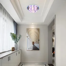 Deckenleuchten Innenräume moderner K9 -Kristall -LED -Lampe Kronleuchter Anhänger Flush Mount Miature 110 V