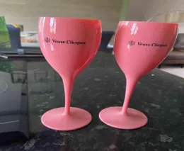 6шт апельсиновые пластиковые шампанские флейты Акриловая вечеринка винные купе Glass VCP Шампанское флейты бок