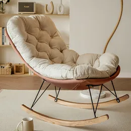 Ließer Entspannung Wohnzimmer Lounge Stuhl Schaukel weißer Designer Akzent Stuhl Moderne Lounge Sedie da Soggiorno Home Solitures