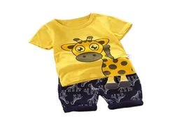 Летняя детская одежда для моды мальчики мальчики девочки мультфильм Шорты 2PCSSETS Детская детская одежда для малышей. Случайный костюм J127237837