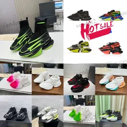 Unicorn Spor Sneaker Tasarımcı Moda Açık Spor Ayakkabıları Deri Sıradan Ayakkabılar Düşük Top Panelli Neopren ve Parlatılmış Calfskin Sporcular Boyut 36-45