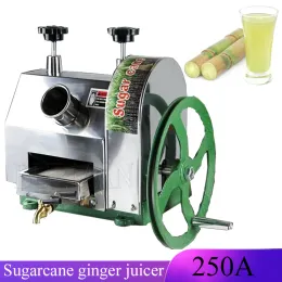 과 Juicers 상업용 사탕 수수 과제 핸드 작동 스테인레스 스틸 데스크탑 설탕 지팡이 기계 크러셔