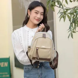 School Bags Aesthetic For Women Fashion Backpacks Daily Use Small Mini Backpack Cute Girl's Lovely Backbag Casual Canvas Bookbags 2024