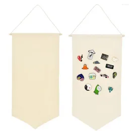 Dekorativa plattor 2st Badge Storage Holder Hållbara praktiska DIY -flaggor Banners Stand Brosch Display For Home