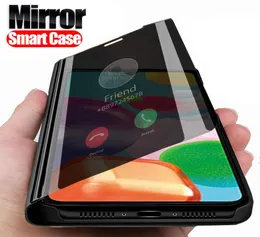 علبة Smart Mirror Flip لـ Samsung Galaxy A01 A21 A11 A51 A71 A70E A50 A70 A30 A10 Book Phone Cover Fundas Coque7157965