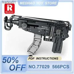 Gun Oyuncakları Rebrix 77029 Akrep Saldırı Silahı Model Askeri Serisi Diy Yaratıcı Oyuncaklar Yapı Taş Gun Boys Hediye 566 Parça YQ240413