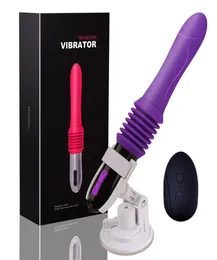 Massage upp och ner rörelse sexmaskin kvinnlig dildo vibrator kraftfull hand automatisk penis med sugkopp sexleksaker för WO4796920