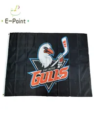 Ahl San Diego Gulls Flag 35ft 90cm150cm Полиэфир