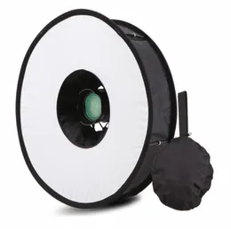 45cm Foldable Ring Speedlite Flash Diffuser Macro Shoot Round Softbox for Canon Nikon Sony Pentax Olympus Speedlight7902108