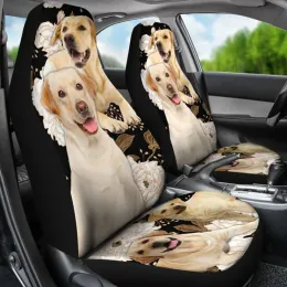 Labrador Retriever Dog Gift Car Seat Covers,Pack of 2 Universal Front Seat Protective Cover
