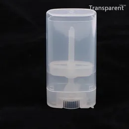 저장 병 1pc 15g 빈 보충 가능한 병 타원형 립 튜브 DIY 립스틱 튜브 휴대용 성형 탈취제 여행 용기