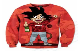 3D -сублимационный отпечаток смагнулся на goku recavneck whotherts plus size customdate одежда 173101763926