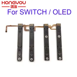 Tillbehör 10Pair Original Repart Del Höger och vänster Slide Rail med Flex Cable Fix -del för Nintendo Switch OLED Console NS Rebuild Track