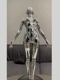 장식 홈 애니메이션 액션 피겨 미래의 과학 기술 장식 은행 조각 조각 섹시 로봇 조각상 실 액세서리 선물 선물 240329