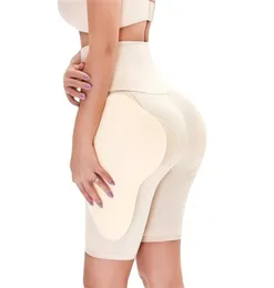 Fake Ass Women Women Tummy Control Butt Lift Calcinha shorts de compressão de alta cintura Treinador Body Shaper Hip Pads Enhancer Booty LIFTER 20129788240