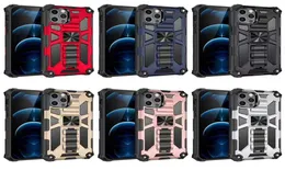 Magnetischer Kickstand Hülle für iPhone 13 12 Pro Max 11 XR XS 6 7 8 plus S21 Ultra S20 Hybird Armor Case9132332