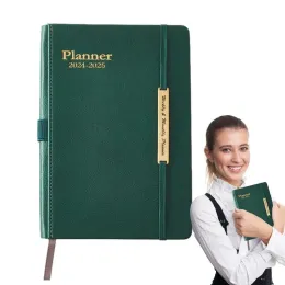 Notebooki Miesięczny Planner 20242025 A5 Cotygodniowe Rutyny Notebook dla zarządzania czasem 18 miesięcy zarządzania czasem Dostarczone artykuły papiernicze