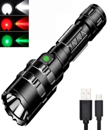 Tactical LED Taschenlampe L2 wasserdichtes Nitecore Aminum USB wiederaufladbarer Linterna -Torch 18650 Tail Power Bank MLOK 2103223438660192