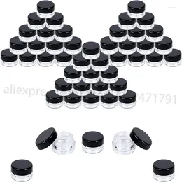 Storage Bottles 100pcs 2g 3g 5g 10g Empty Plastic Cosmetic Makeup Jar Pots Transparent Sample Eyeshadow Face Cream Lip Container