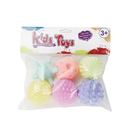 Konig Kids Sensory Hand Grabbing Textured Multi Ball Set Colorful Baby Tactile Balls Toys