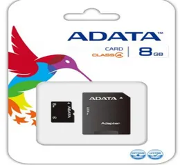 2018 Sprzedaż 100 prawdziwych pełnych 16 GB 32 GB Karta pamięci TF ADATA z pakietem detalicznym adaptera SD do USA8453166