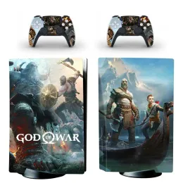 Adesivi God of War PS5 Disc Standard Edition Skin Adesivo Decal Cover per PlayStation 5 Controller Console PS5 Adesivo per pelle Vinil