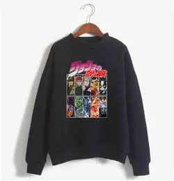 2020 Jojo Anime Manga Sweat Hemd Rolle Druck Cartoon Schöne lose Hoodie Männer Baumwoll Sweatshirt Y11213859400