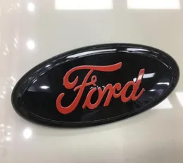 1 st för Ford 20042014 F150 Mirror Black Red Front Grill BadgetAmgate Emblem Oval Decal6705455