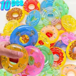 Bath Toys Kids Mini Swim Ring Bath Toy Swing Circle Circle Ring Toys Toy Baby Baby Doll Floating Rubber Bath Inflatable Games 240413